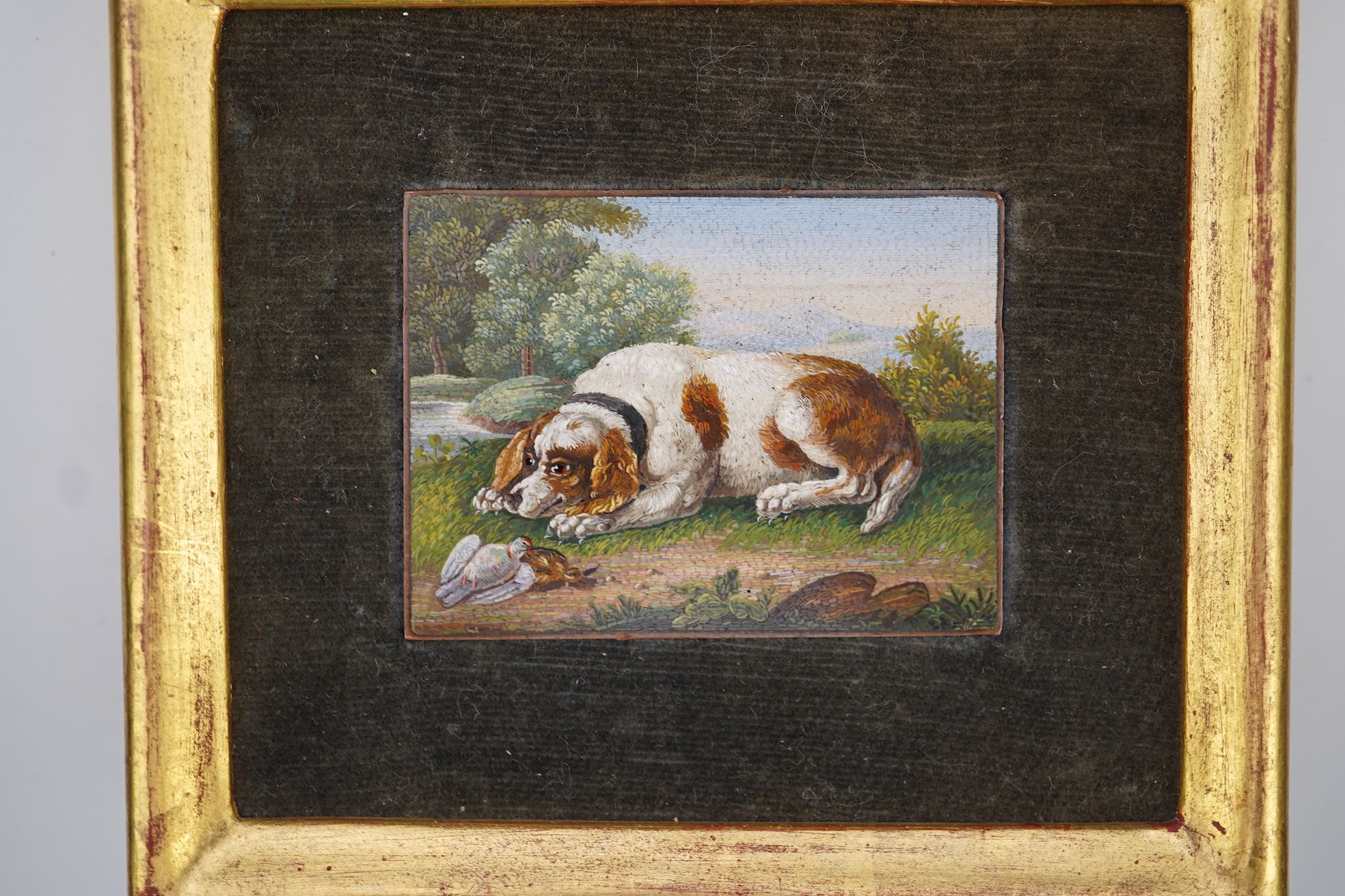 A fine Italian micro-mosaic plaque, Rome, mid 19th century